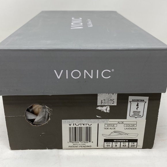 Vionic Tide Aloe flip flop sandals Lavender - Picture 8 of 8